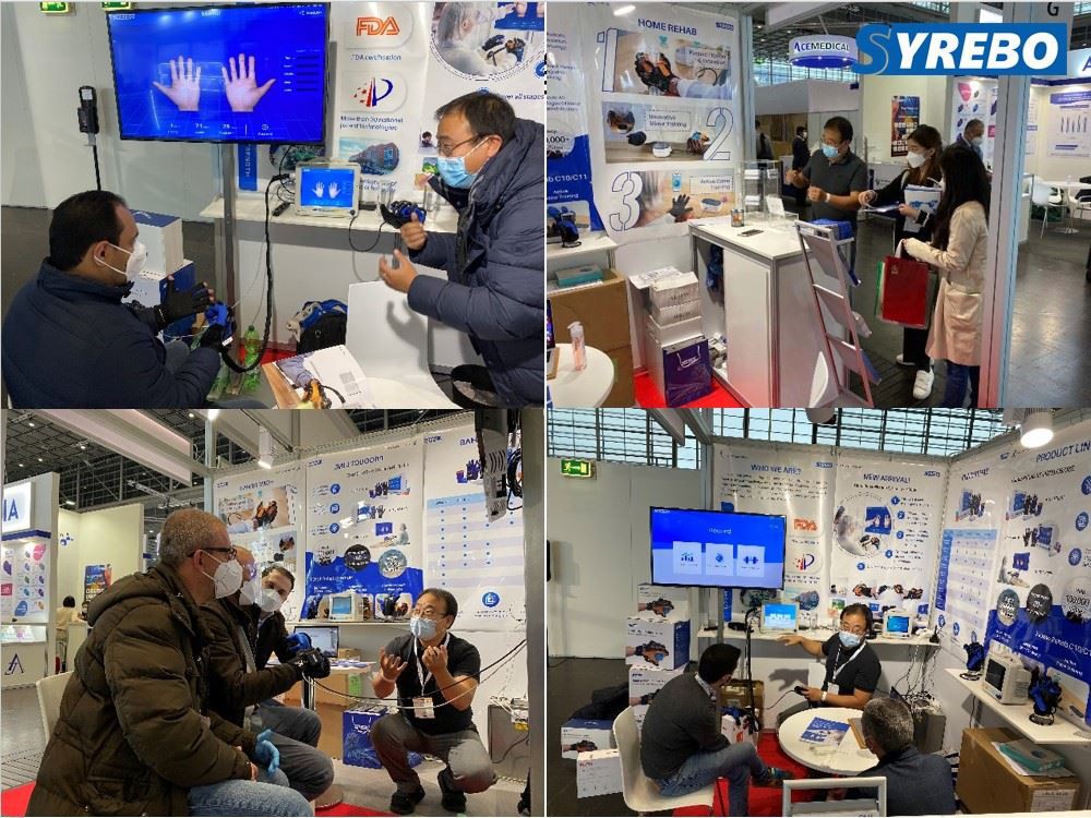 SiYi انٹیلی جنس نے MEDICA 2021 میں اپنے تازہ ترین نرم Exoskeleton Hand Rehabi...
